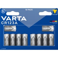 VARTA Lithium Cylindrical Batterie CR123A 3V, CR17345 10 Stück