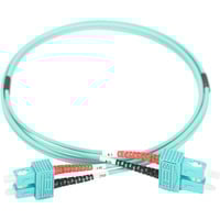 Digitus LWL Patchkabel, Duplex, SC > SC Stecker, Multimode OM3 türkis, 2 Meter
