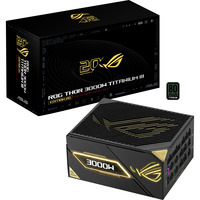 ASUS ROG Thor 3000W Titanium III Edition 20 (ROG Equalizer), PC-Netzteil schwarz, 4x 12 Pin High Power GPU, 3x PCIe, Kabelmanagement, 3000 Watt