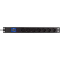 BlueWalker PowerWalker PDU LC-10A 7x CEE 7/3 (IEC C14 Input), Stromversorgung schwarz