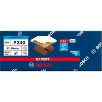 Bosch Professional Expert M480 Netzstruktur-Schleifblatt Ø 150mm, K240 50 Stück, für Exzenterschleifer