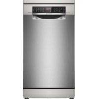 Bosch SPS6EMI21E Serie 6 , Spülmaschine silber/edelstahl (gebürstet), 45 cm, Home Connect