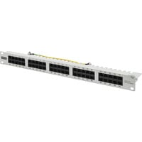 Digitus CAT 3 ISDN Patchpanel, ungeschirmt, 50 Port grau, 1 HE