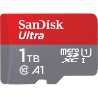 SanDisk Ultra 1 TB microSDXC, Speicherkarte grau/rot, UHS-I U1, Class 10, A1