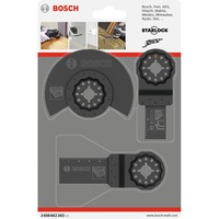 Bosch Starlock Holz-Basis-Set, 3-teilig, Sägeblatt-Satz für Multifunktionswerkzeuge