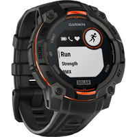 Garmin Instinct 3 Solar - 45 mm, Smartwatch Kohle/ Schwarz, Silikon-Armband