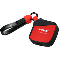Patriot PDP31 Portable SSD 500 GB, Externe SSD schwarz/rot, USB-C 3.2 Gen 2 (10 Gbit/s)