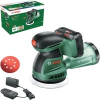 Bosch Heimwerken & Garten Akku-Exzenterschleifer EasyOrbit 18V-10, 18Volt grün, Li-Ionen Akku 2,0Ah, POWER FOR ALL ALLIANCE