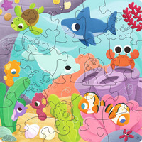 Ravensburger Wooden Puzzles Kids - Farbenspiel der Meere 22 Teile