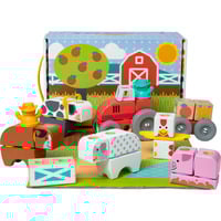 Spin Master Melissa & Doug - Blockables Bauernhof Spielset, Konstruktionsspielzeug 