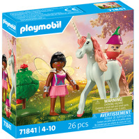 PLAYMOBIL 71841 Magic Unicorns: Sammeleinhorn Himmelsrose mit Fee, Konstruktionsspielzeug 