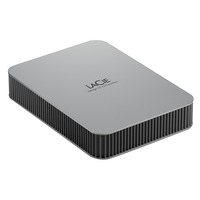 LaCie Mobile Drive Secure 5 TB, Externe Festplatte grau, USB-C 3.2 (5 Gbit/s)