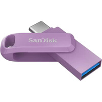 SanDisk Ultra Dual Drive Go USB Type-C 64 GB, USB-Stick lila, USB-A 3.2 Gen 1, USB-C 3.2 Gen 1
