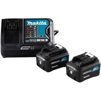 Makita Power Source Kit Li 12V 4Ah, Set schwarz/blau, 2x Akku BL1041B, 1x Schnellladegerät DC10SB