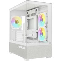 Sharkoon MK7 ARGB , Tower-Gehäuse weiß, Tempered Glass x 2