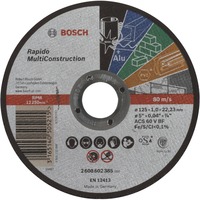 Bosch PRO Multi Construction Trennscheibe, Ø 125mm Bohrung 22,23mm, ACS 60 V BF, gerade