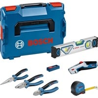 Bosch Zangen- und Handwerkzeug-Set, 16-teilig, Zangen-Set blau, L-BOXX 102