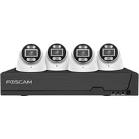 Foscam FN 9108 E T4 2T, Set schwarz/weiß, FN9108E 8-Kanal NVR, 4x T5EP Kamera