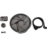 EcoFlow Wave 3 Duschkit, Duschpumpe und faltbarer Eimer schwarz, integrierter Akku