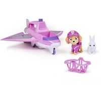 Spin Master Paw Patrol Air Rescue - Skyes Rettungsflugzeug, Spielfahrzeug mit einziehbarer Klaue und Rettungskorb, mit Skye Spielfigur und Hase