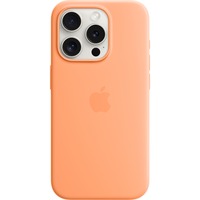 Apple Silikon Case mit MagSafe, Handyhülle hellorange, iPhone 15 Pro