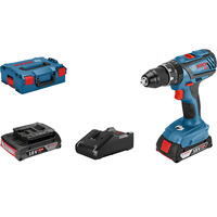 Bosch Professional Akku-Schlagbohrschrauber GSB 18V-28 Professional, 18Volt blau/schwarz, 2x Li-Ion Akku 2,0Ah, in L-Case