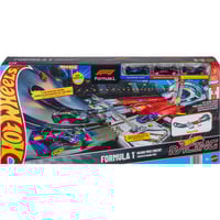 Hot Wheels Hot Wheels Racing Formel 1 Grand Prix Trackset, Rennbahn mit 3 Die-Cast Spielzeugautos im Maßstab 1:64