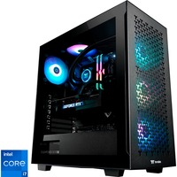 Thermaltake Prospero Black, Gaming-PC schwarz/transparent, Windows 11 Home 64-Bit