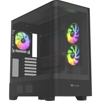 Thermaltake View 290 Black, Tower-Gehäuse schwarz, Tempered Glass x 2