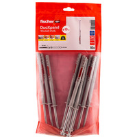 fischer Langschaftdübel DuoXpand 10x140 FUS  hellgrau/rot, 10 Stück