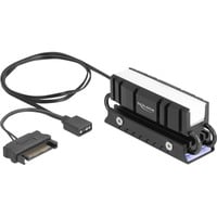 DeLOCK M.2 Kühlkörper für SSD 2280 schwarz, mit RGB LED