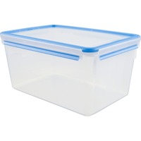 Emsa CLIP & CLOSE Frischhaltedose 8,0 Liter transparent/blau, rechteckig, Maxiformat