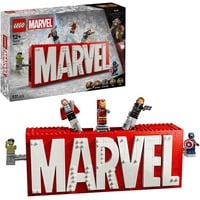 LEGO 76313 Marvel Super Heroes Marvel Logo & Minifiguren, Konstruktionsspielzeug 