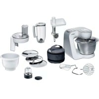 Bosch Home MUM58257 Küchenmaschine weiß/silber, 1.000 Watt, Serie 4