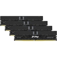 Kingston FURY RIMM 128 GB DDR5-6000 (4x 32 GB) Quad-Kit ECC, Arbeitsspeicher schwarz, KF560R32RBK4-128, Renegade Pro, Registered, INTEL XMP