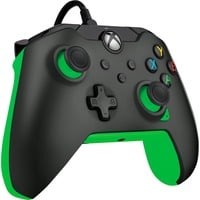 PDP Wired Controller - Neon Black, Gamepad schwarz/grün, für Xbox Series X|S, Xbox One, PC