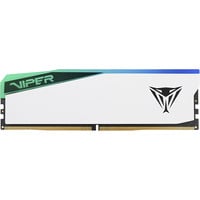 Patriot DIMM 16 GB DDR5-6000, Arbeitsspeicher weiß, PVER516G60C30W, VIPER RGB Elite 5, INTEL XMP, AMD EXPO