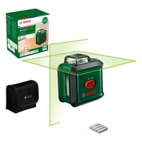 Bosch Heimwerken & Garten Kreuzlinienlaser UniversalLevel 360 grün/schwarz, grüne Laserlinien, Reichweite Ø 24 Meter