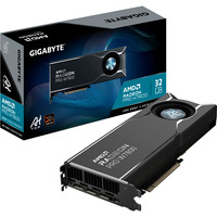 GIGABYTE Radeon PRO W7800 Dual Slot AI TOP 32G, Grafikkarte GDDR6 ECC, RDNA3, 3x DisplayPort, 1x MiniDP