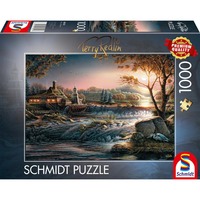 Schmidt Spiele Terry Redlin: Lichter in der Wildnis, Puzzle 1000 Teile