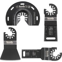 EINHELL Multitool-Set 49708850, 4-teilig, Sägeblatt-Satz für Holz, Kunststoff, für Multifunktionswerkzeuge