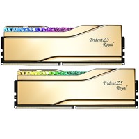 G.Skill DIMM 64 GB DDR5-6000, Arbeitsspeicher gold, F5-6000J2836G32GX2-TR5G, Trident Z5 Royal, INTEL XMP