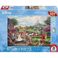 Schmidt Spiele Thomas Kinkade Studios: Disney Dreams Collection - Cinderella Happily Ever After, Puzzle 1000 Teile