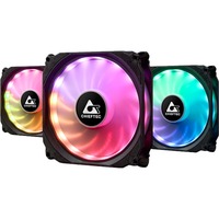 Chieftec CF-3012-RGB 3er-RGB Lüfter Set (Tornado), Gehäuselüfter 3er Pack, 120 mm
