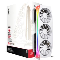 XFX Radeon RX 9070 XT OC Mercury RGB Magnetic Air, Grafikkarte weiß, RDNA4, GDDR6, 3x DisplayPort, 1x HDMI 2.1