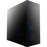 ARCTIC Xtender VG Mirrow , Tower-Gehäuse schwarz, Tempered Glass x 2 (verspiegelt)