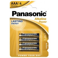 Panasonic Alkaline Power AAA, Batterie 4 Stück, AAA