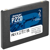 Patriot P220 2 TB, SSD schwarz, SATA III 6 Gb/s, 2,5"