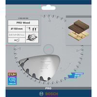 Bosch PRO Wood Kreissägeblatt, Ø 150mm, 24Z Bohrung 20mm, für Handkreissägen