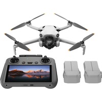 DJI Mini 4 Pro Fly More Combo (DJI RC 2), Drohne hellgrau, Mechanische 3-Achsen-Kardanaufhängung